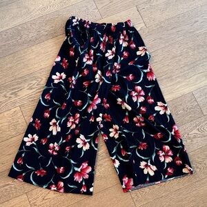 Floral Wide-Leg Pants